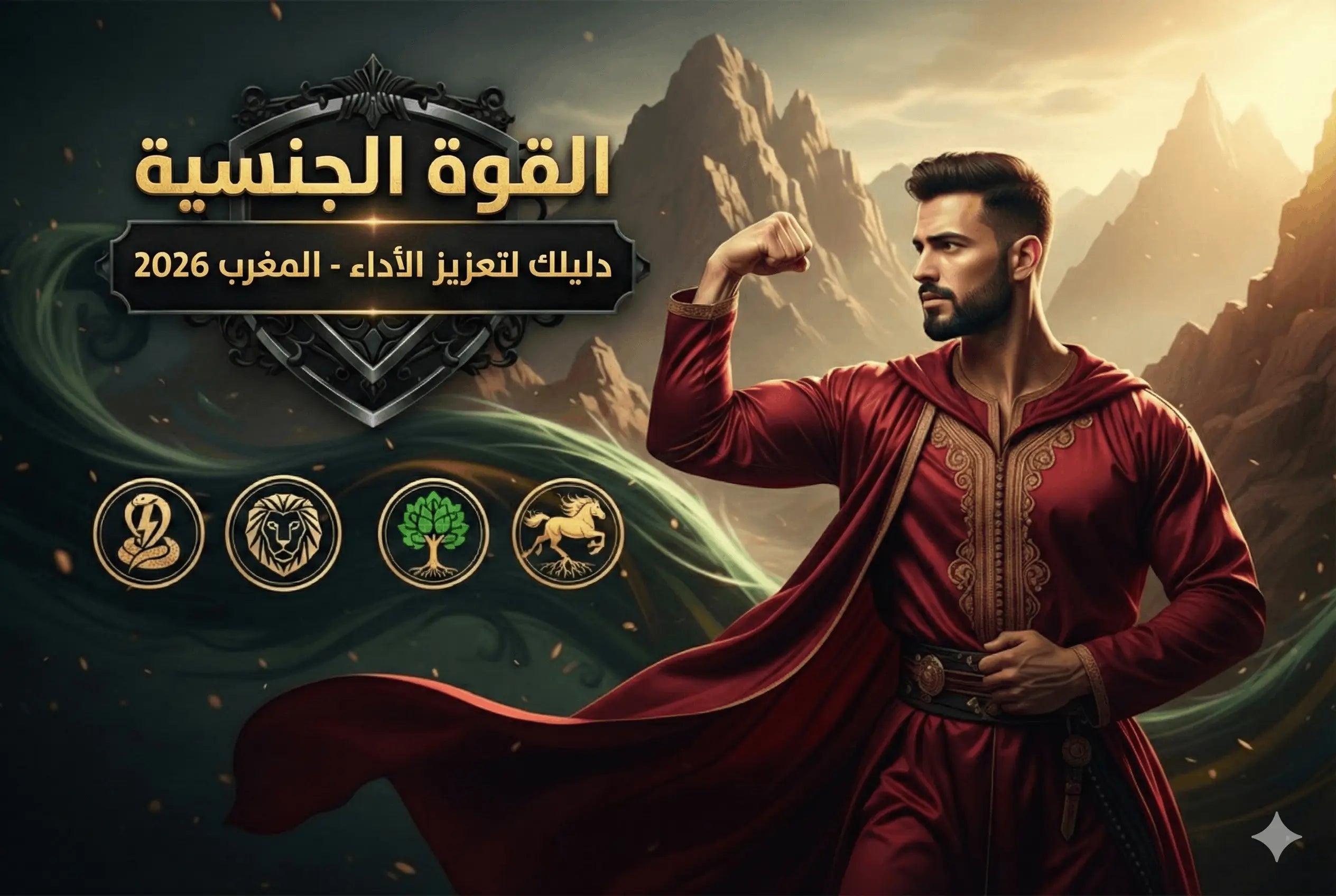 القوة الجنسية للرجال - دليل شامل لتعزيز الأداء الذكوري والرغبة الجنسية والانتصاب القوي - Afiyah المغرب