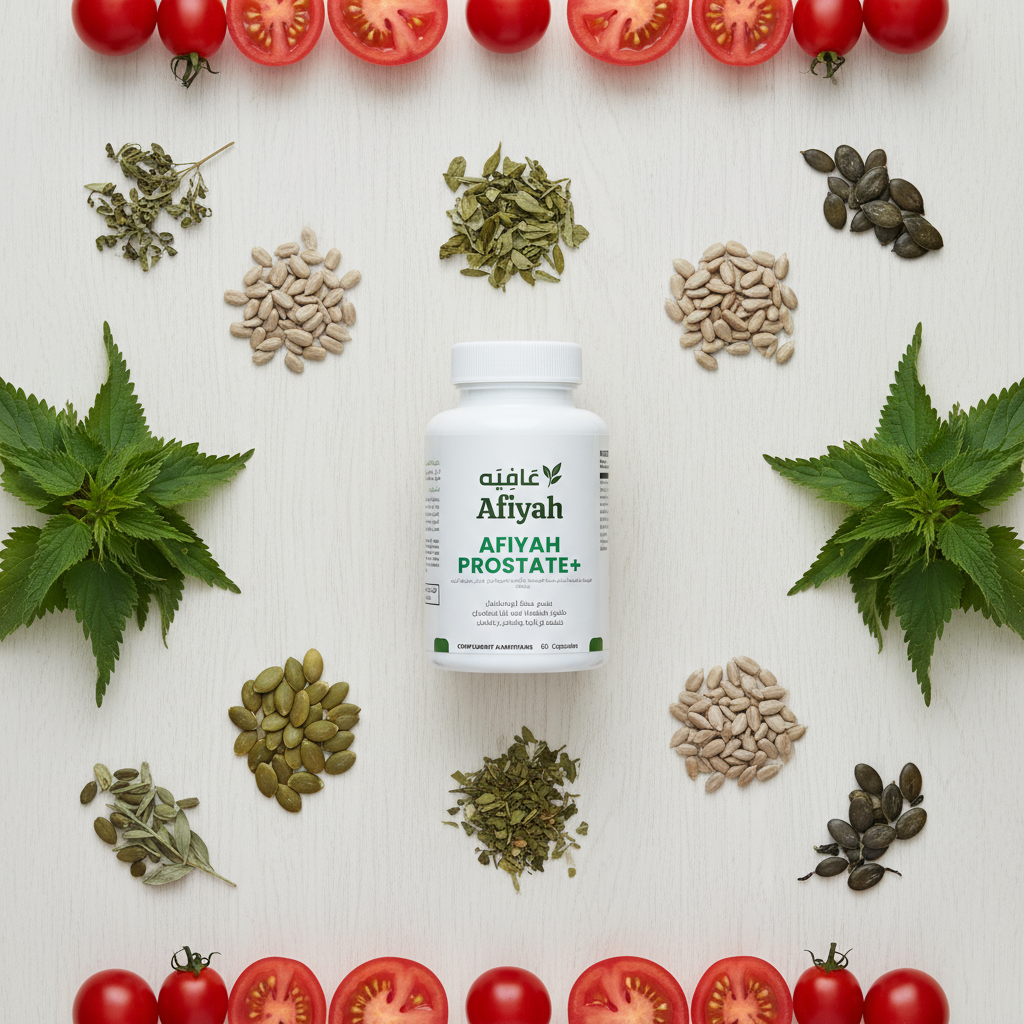 Afiyah Prostate+  تركيبة طبيعية متطورة لدعم صحة البروستاتا والراحة الحيوية للرجال