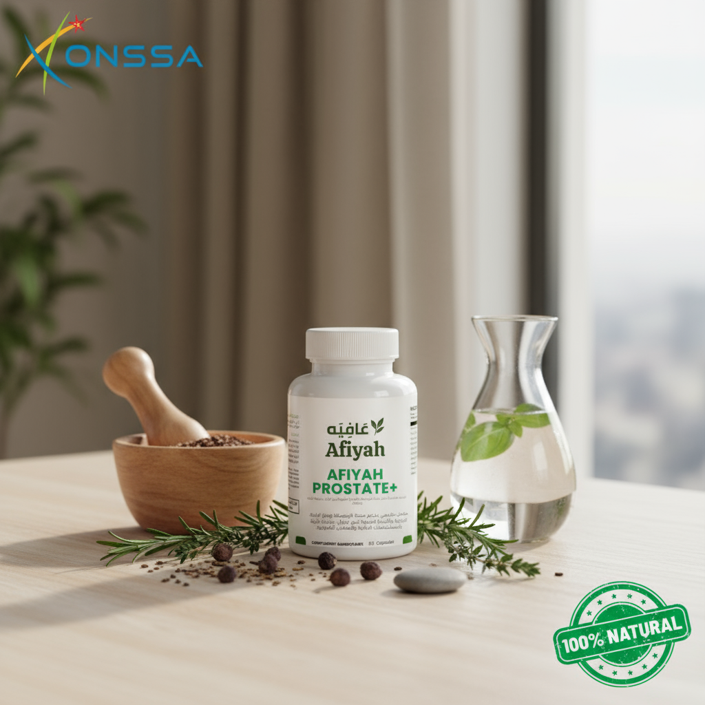 Afiyah Prostate+  تركيبة طبيعية متطورة لدعم صحة البروستاتا والراحة الحيوية للرجال