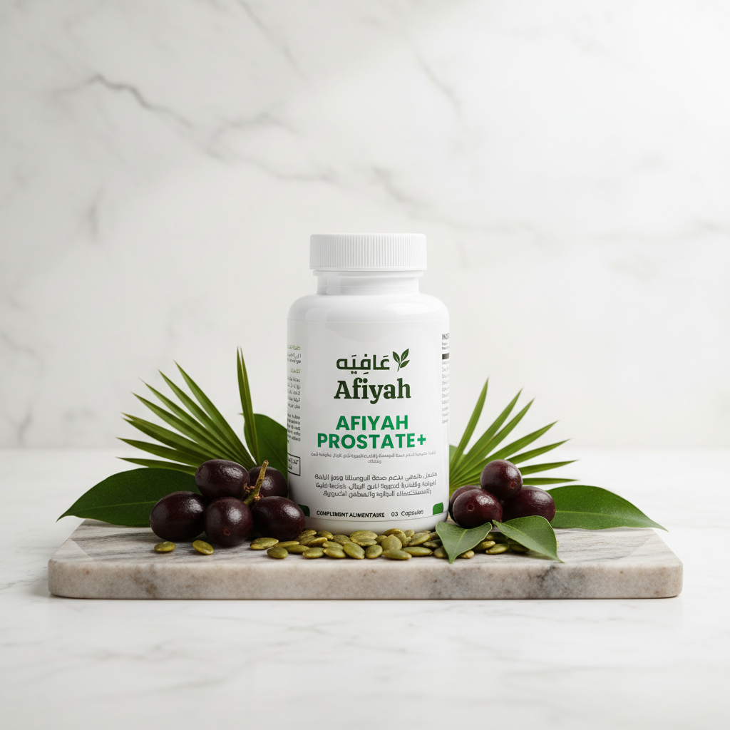 Afiyah Prostate+  تركيبة طبيعية متطورة لدعم صحة البروستاتا والراحة الحيوية للرجال